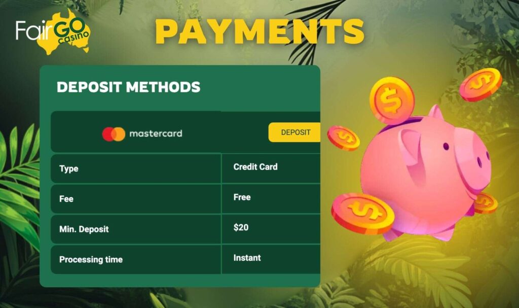 Fair Go Australian online casino Payments review
