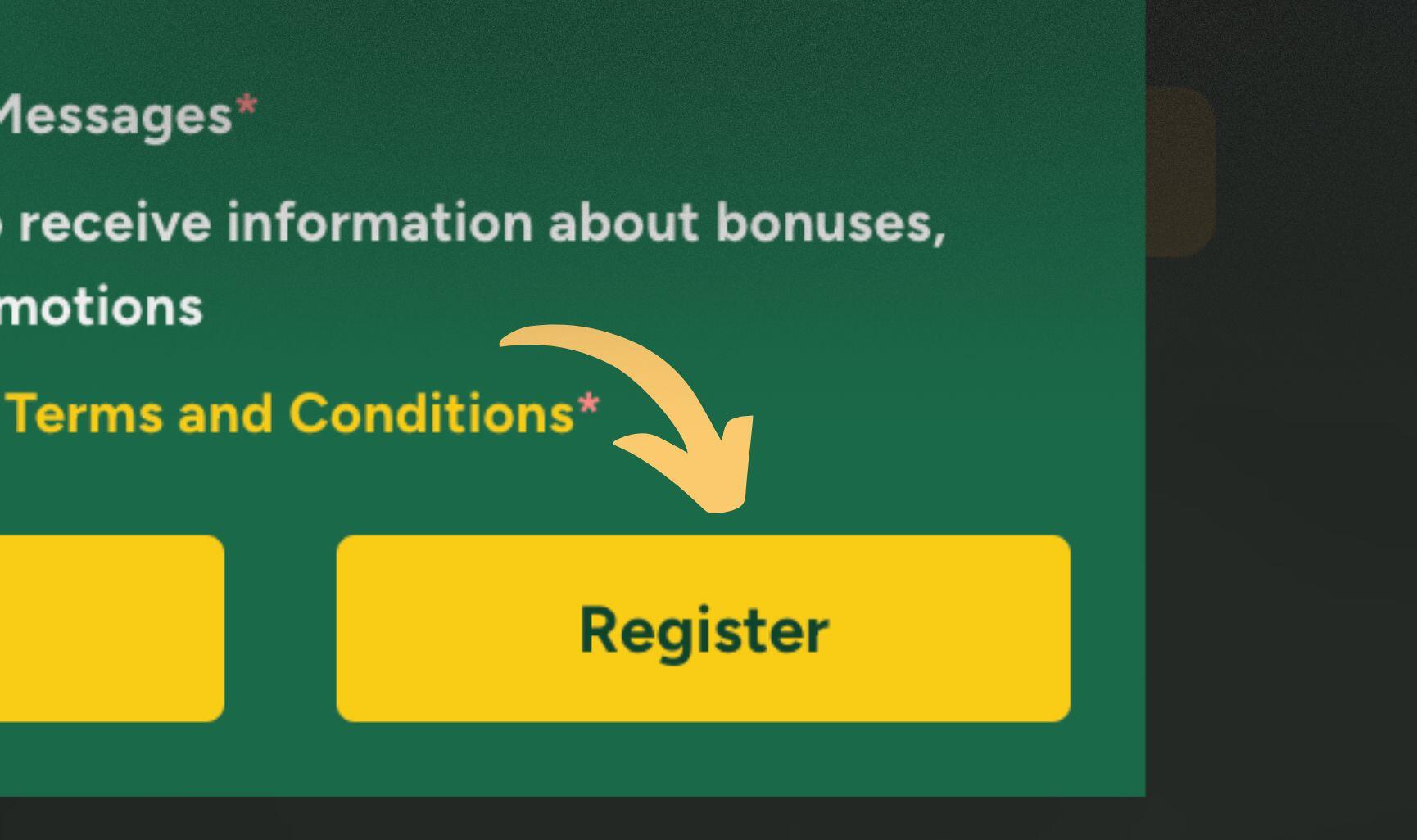 Fair Go Australia register button