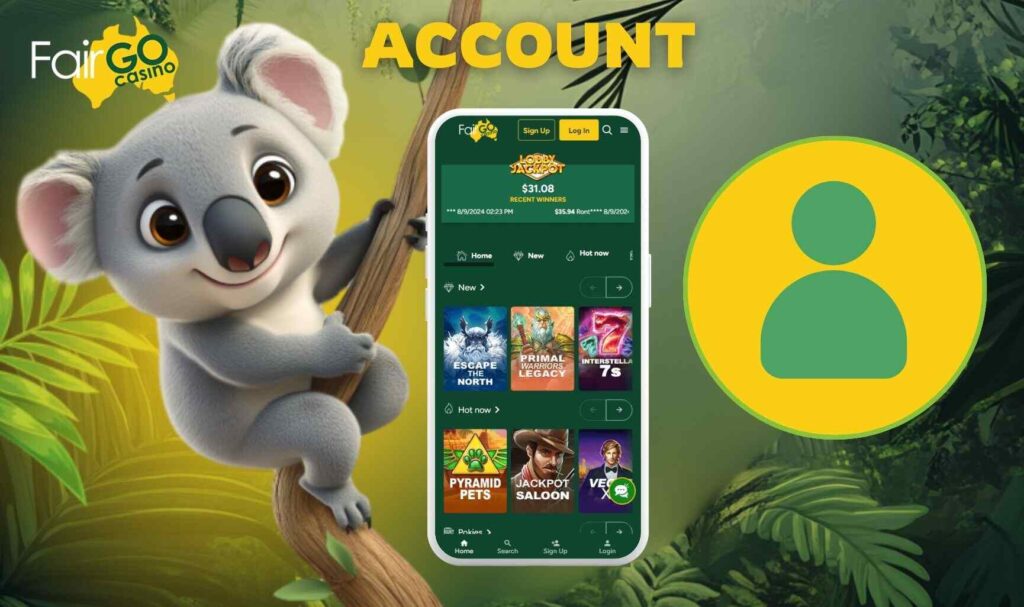 Fair Go Australia Managing Your Account on Mobile