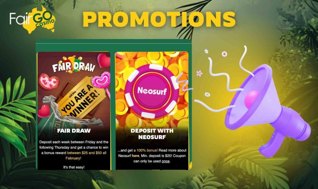 Fair Go Australia Promotions for Regular Players